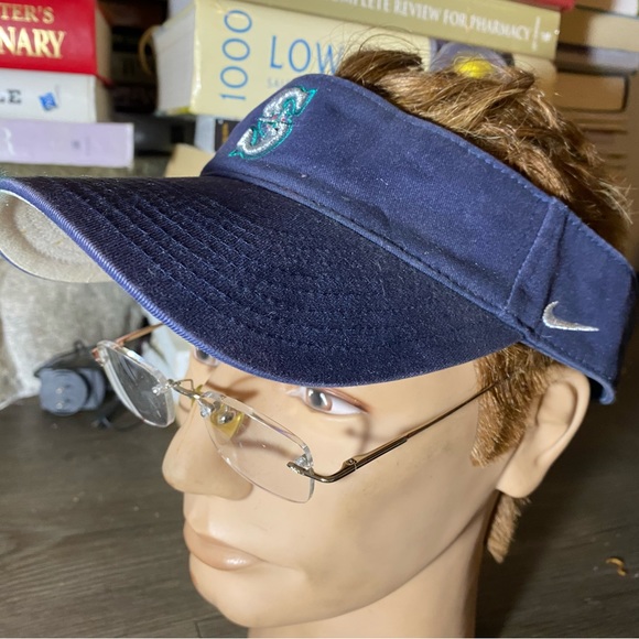 Nike Seattle Mariners Men’s Blue Baseball Visor Hat Size Adjustable - Picture 3 of 11